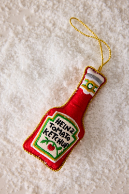 studio THIE Heinz Ketchup Felt Ornament product page