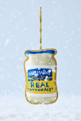 studio THIE Hellmann's Mayonnaise Jar Embroidered Ornament