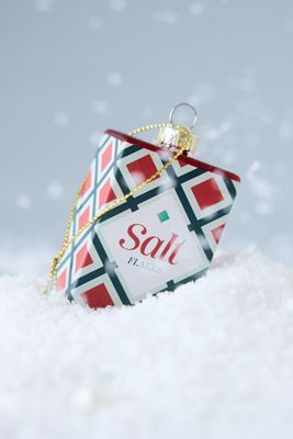 studio THIE Glass Salt Box Ornament 