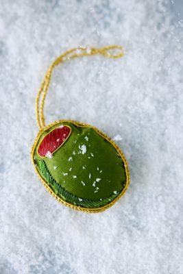 studio THIE Olive Embroidered Decoration