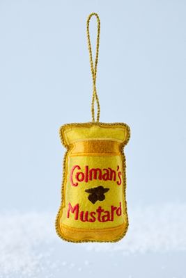 studio THIE Ornamento Bordado de Tarro de Mostaza Colmans