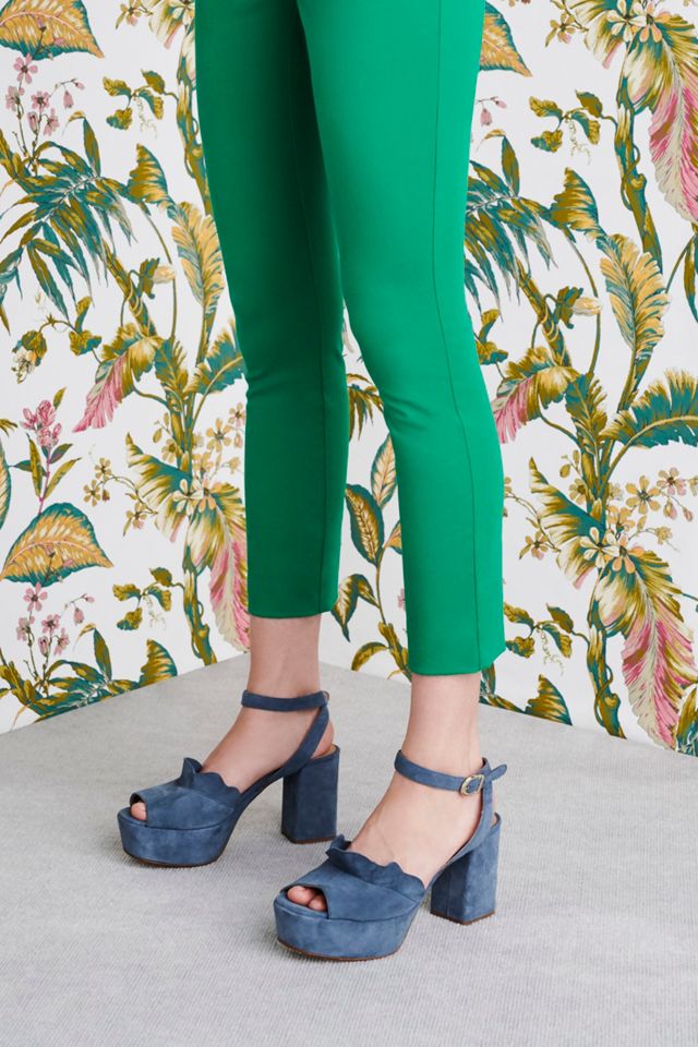 Anthropologie Ruffled Platform Heels #5