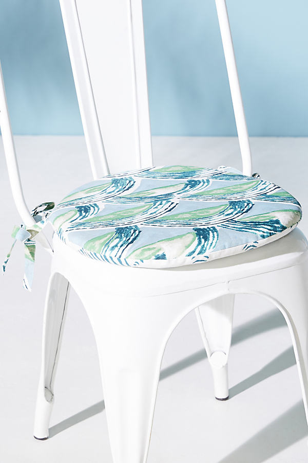 Anthropologie Kanica Indoor/outdoor Seat Cushion In Blue