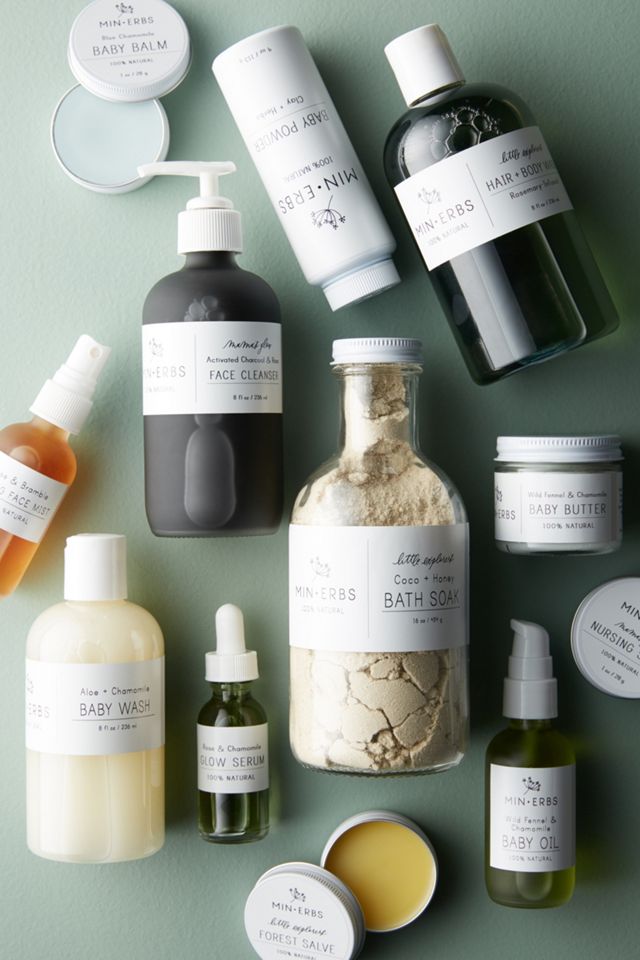 Min-Erbs Mama’s Glow Activated Charcoal & Rose Face Cleanser   #1