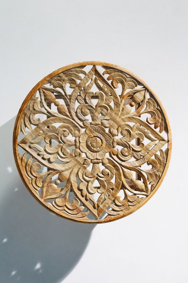 Carved Teak Coffee Table #1