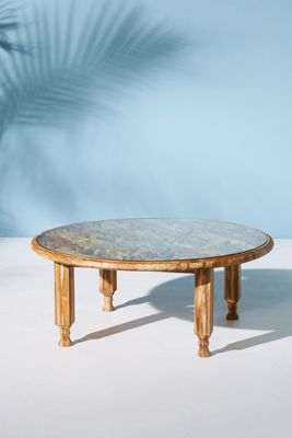 Carved Teak Coffee Table
