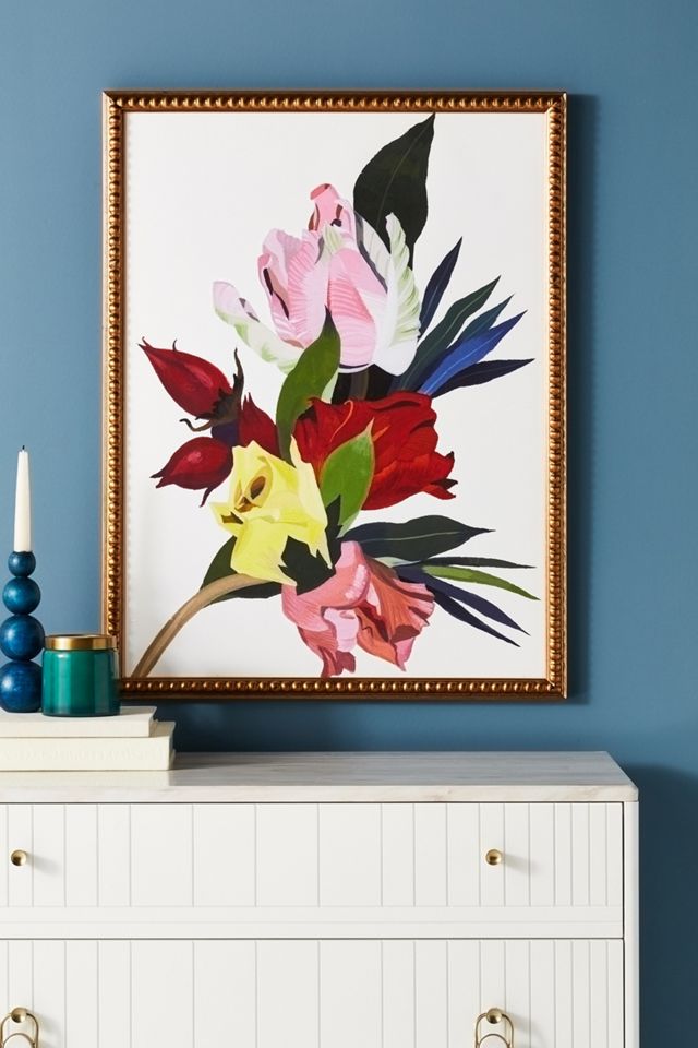 Roses Red Tulips Wall Art