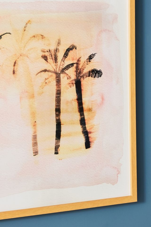 Faded Palm Wall Art #1