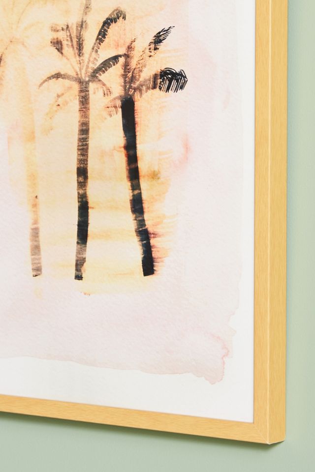 Faded Palm Wall Art #2