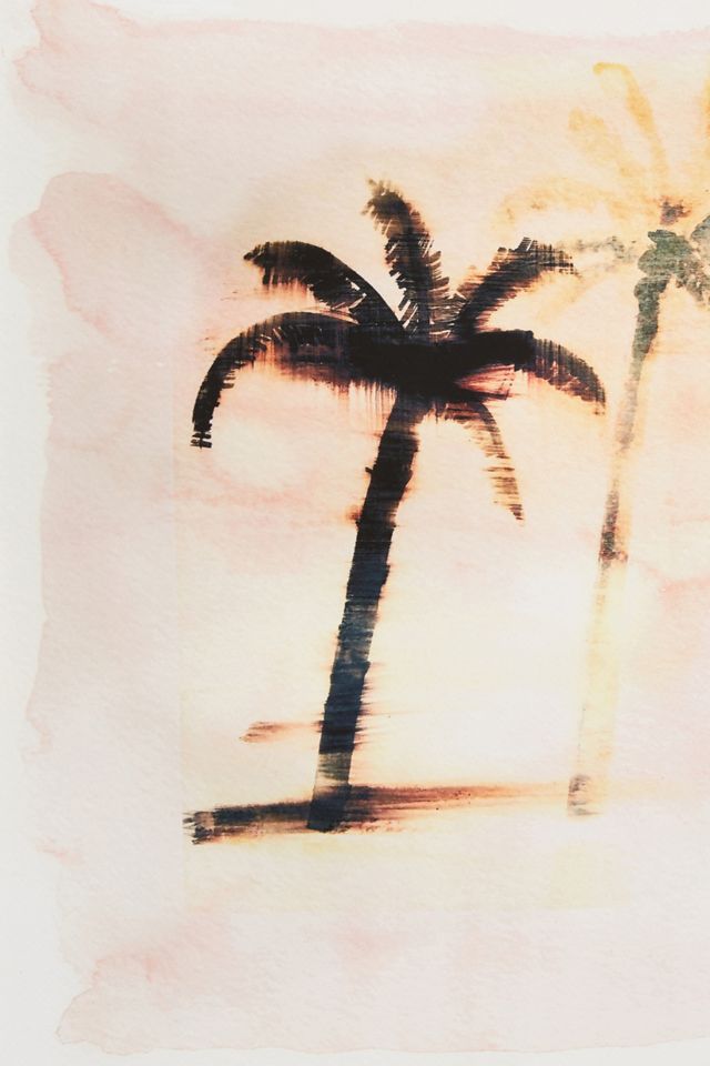 Faded Palm Wall Art #3