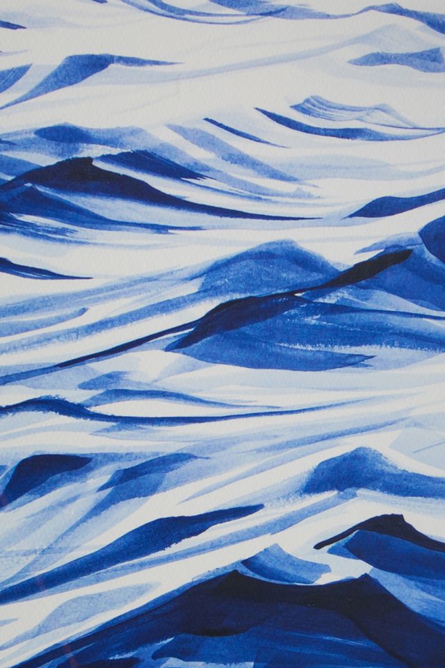 Indigo Sketch Wall Art #1