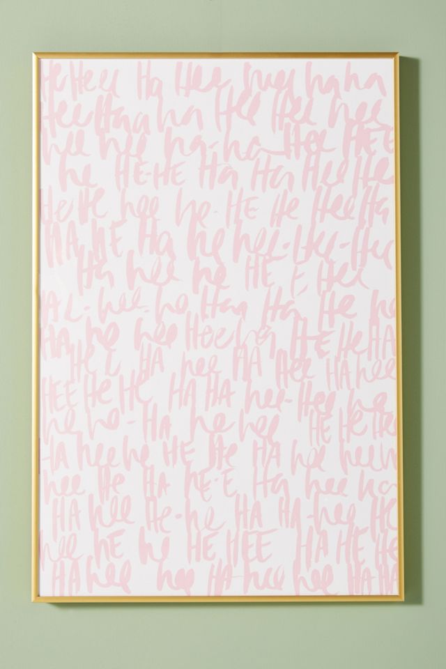 Ha-Ha-Ha-Ha Wall Art #1