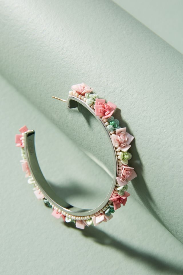 Julia Flower Hoop Earrings #1