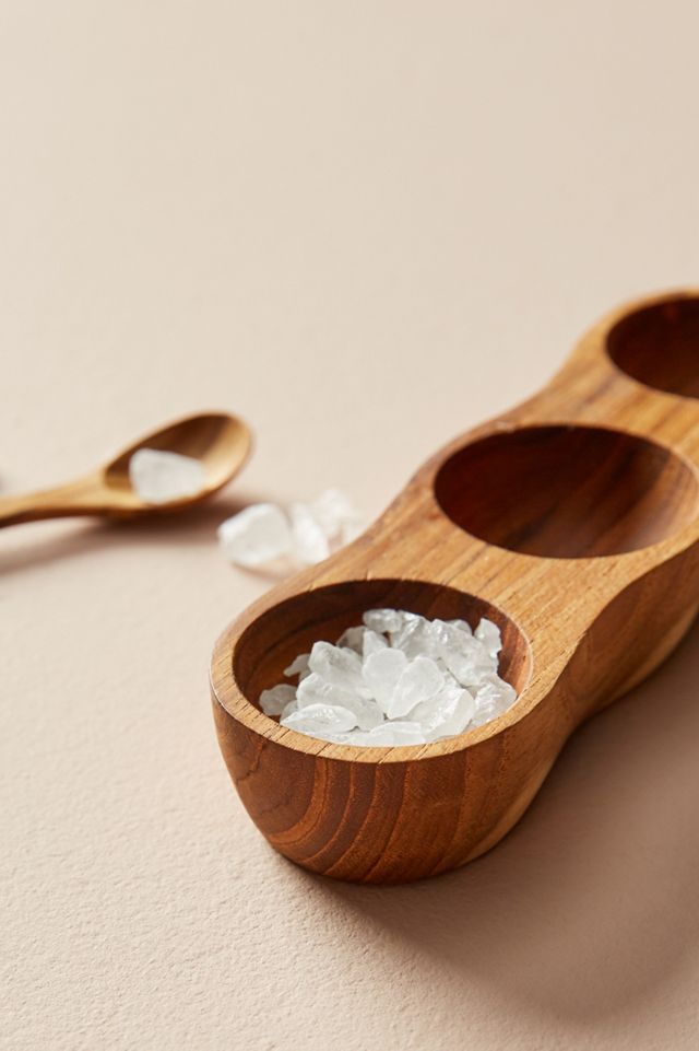 Teak Triple Spice Cellar #1