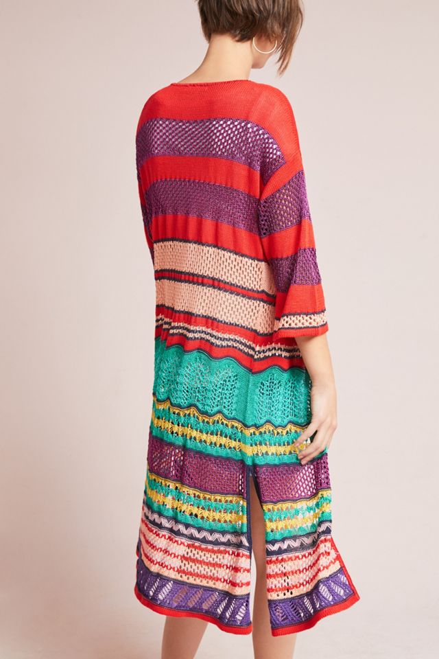 Striped Long Kimono #2