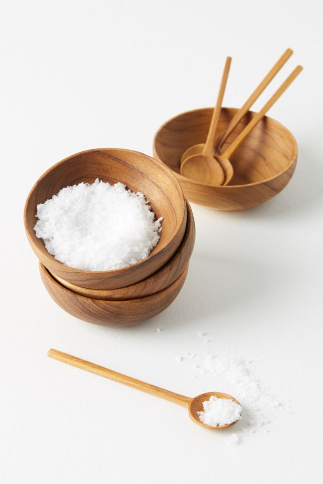 Teak Mini Spoons, Set of 4 #1