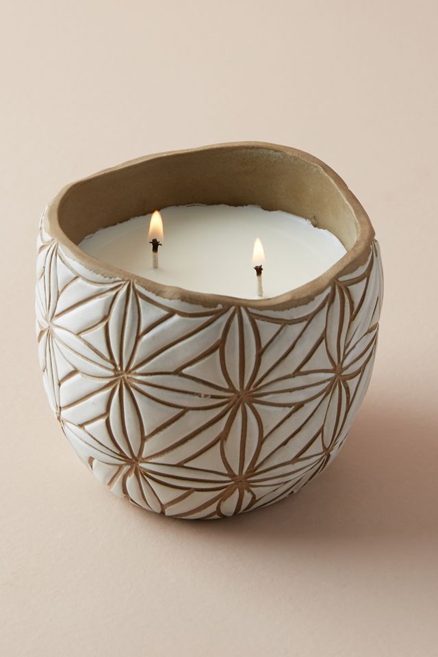Knotwork LA Etched Ceramic Candle #2