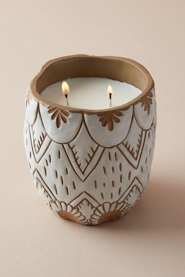 Knotwork LA Etched Ceramic Candle #4