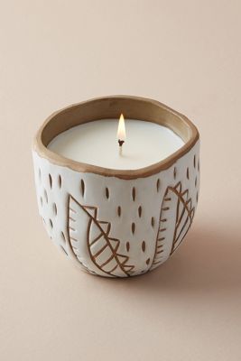 Knotwork LA Etched Ceramic Candle