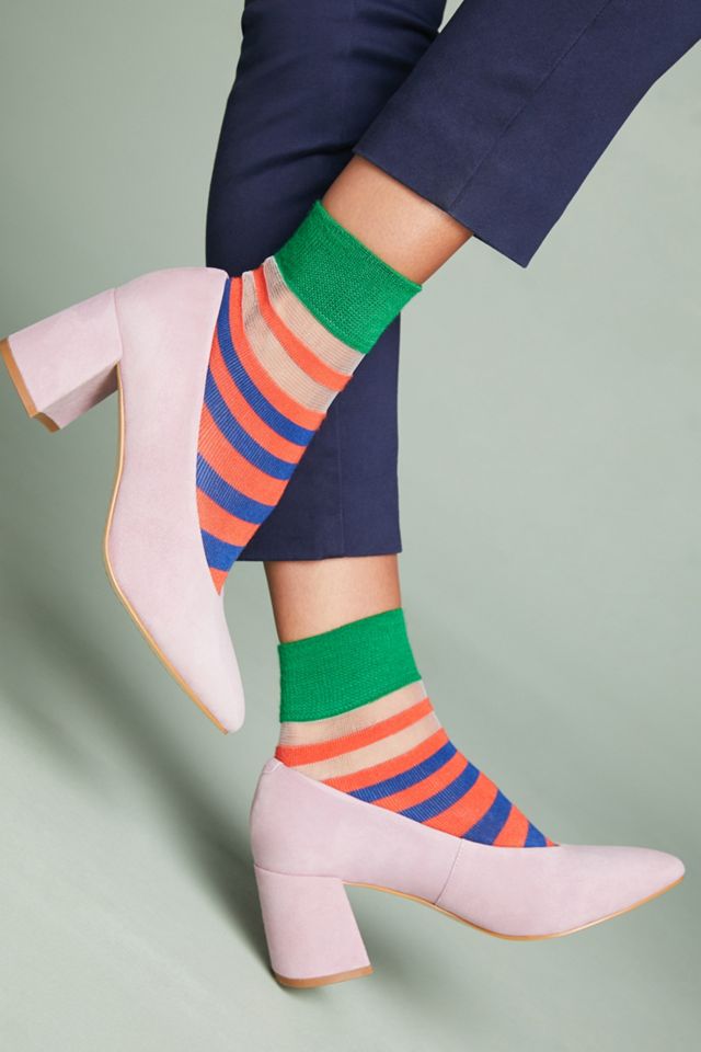 Hysteria Verna Striped Crew Socks #1