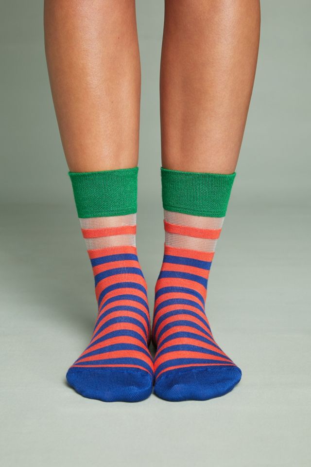 Hysteria Verna Striped Crew Socks #2