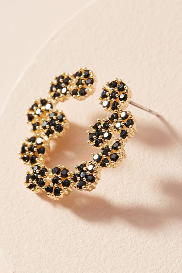 Flora Hooped Post Earrings #1
