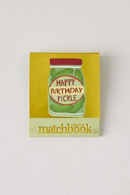 Zesty Lemons London Carnet d'allumettes Joyeux Anniversaire Cornichon