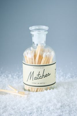Allumettes Paddywax en bouteille de verre