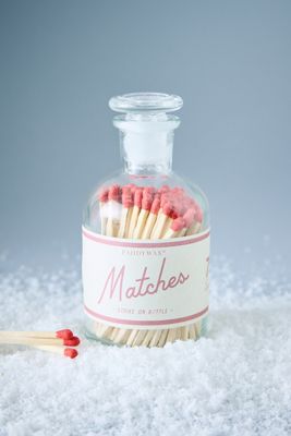 Allumettes rouges Paddywax en bouteille de verre