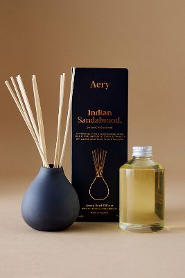 Aery Indian Sandalwood Diffuser In Black