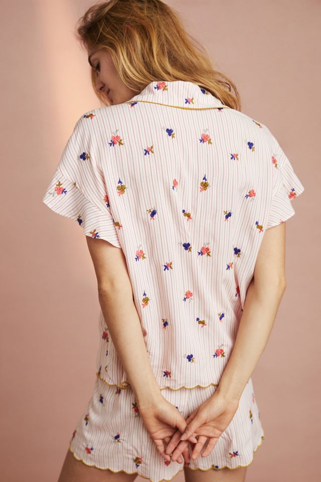 Bouquet Embroidered Sleep Top #2