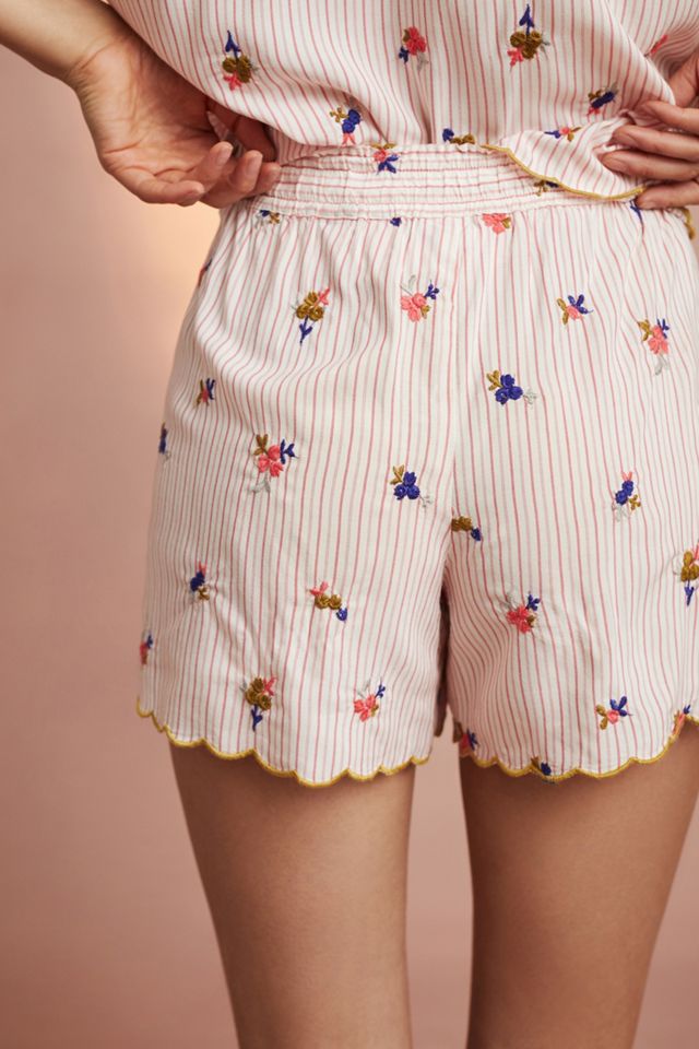 Bouquet Embroidered Sleep Shorts #2