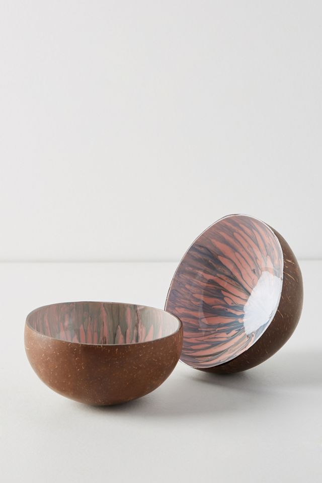 Stained Coconut Bowl #2