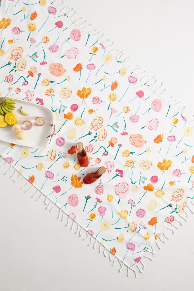 Bridgette Thornton Paint Petals Picnic Blanket