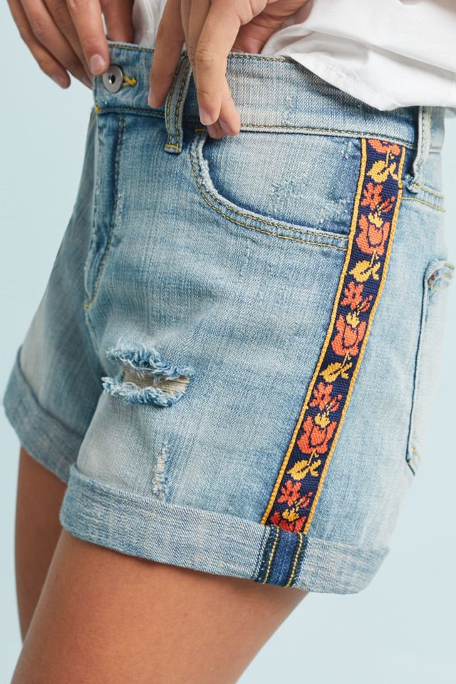 Pilcro Mid-Rise Slim Boyfriend Denim Shorts #1
