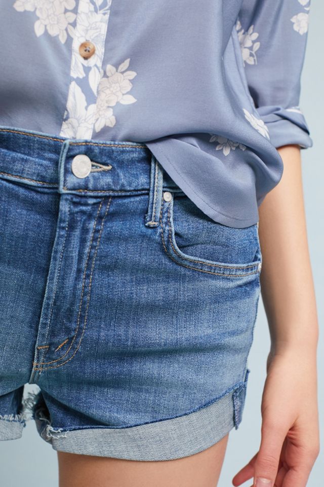 MOTHER The Rascal High-Rise Denim Shorts #1
