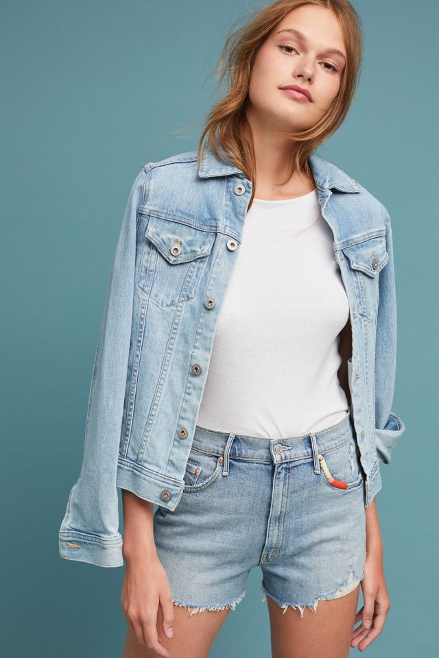 MOTHER Easy Does It High-Rise Denim Shorts | Anthropologie
