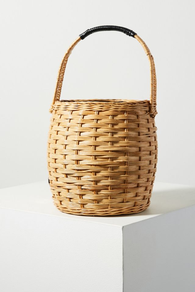 Aranaz Marrais Woven Bucket Bag #1