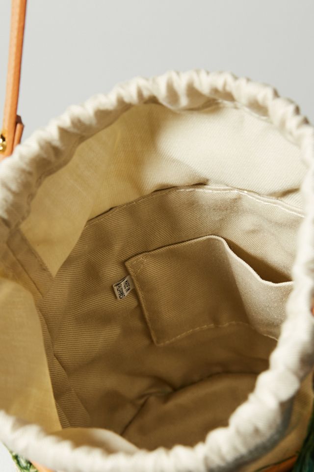 Aranaz Bianca Embroidered Bucket Bag #2