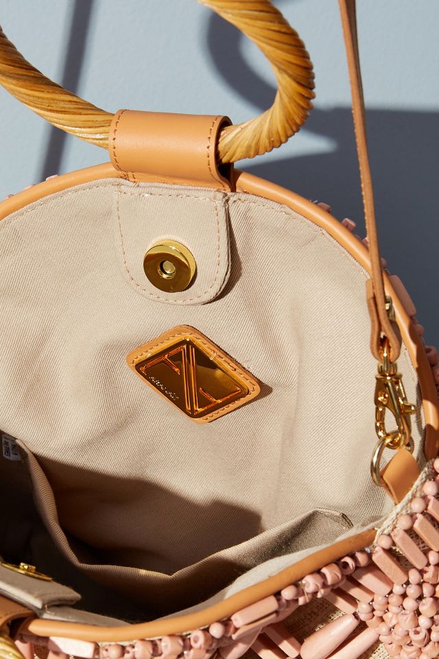 【ARANAZ/アラナス】BLANDO BUCKET バッグ Aranaz Knotted Handle Mini Raffia Bucket Bag | Anthropologie