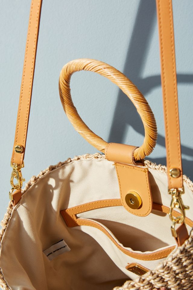 Aranaz Pomono Straw Bucket Bag | Anthropologie