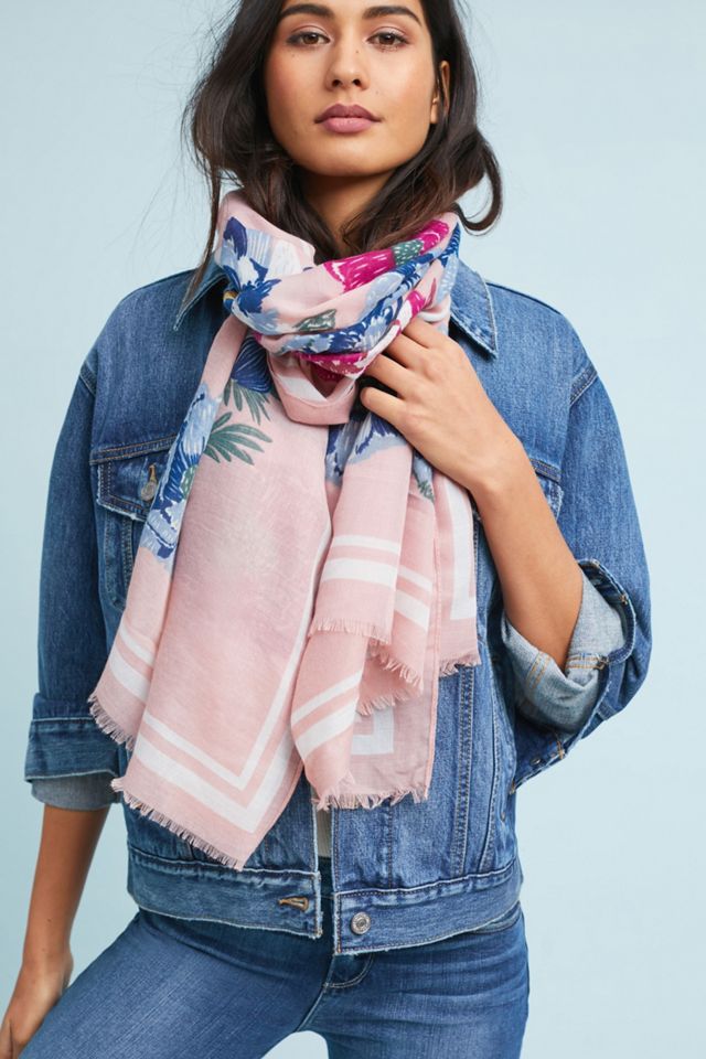 Angie Floral Scarf Anthropologie