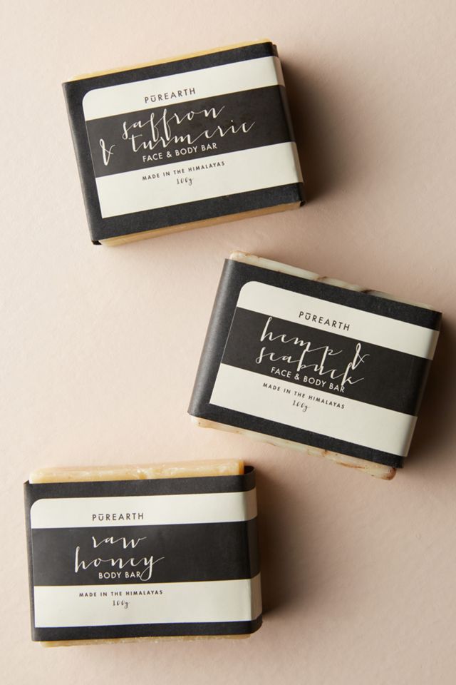 Purearth Purifying Saffron & Turmeric Face & Body Bar #1
