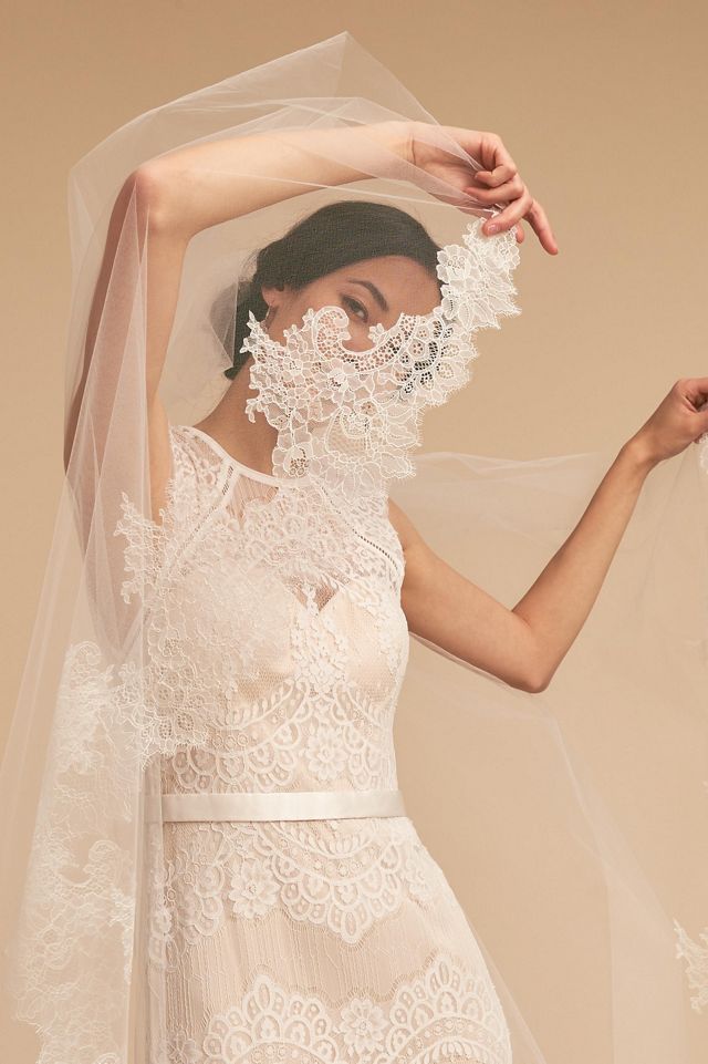 PARIS by Debra Moreland Breathless Chantilly Cathedral Veil