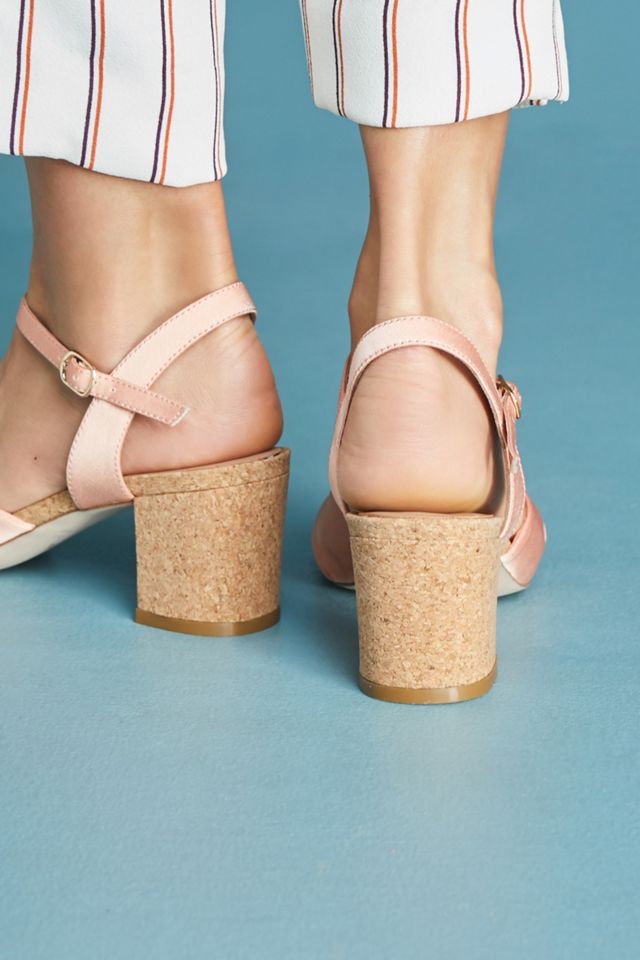 Anthropologie Cork-Heeled Sandals #3