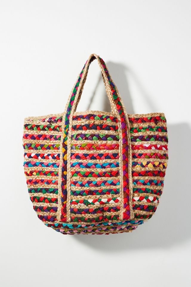 Fiesta Woven Tote Bag #1