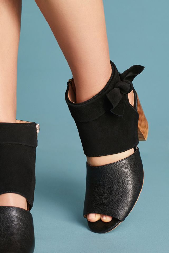 Anthropologie Suede Bow Shooties #1