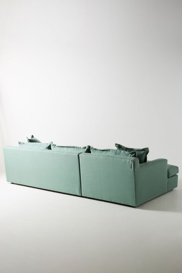 Belgian Linen Katina Chaise Sectional, Left #2