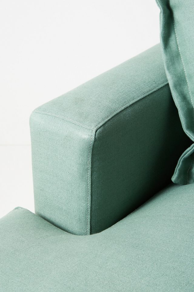 Belgian Linen Katina Chaise Sectional, Left #3