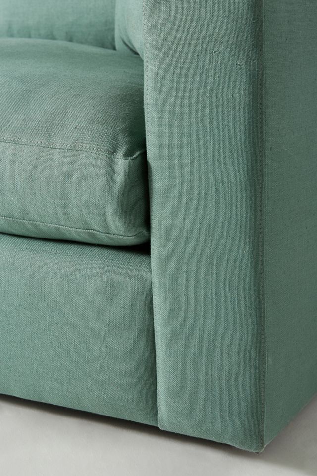 Belgian Linen Katina Chaise Sectional, Left #4